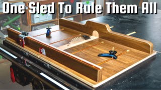 Worlds Nicest Table Saw Sled || Ultimate Table Saw Upgrade