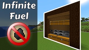 Minecraft Tutorial | Furnace System | NO Coal | Infinite fuel