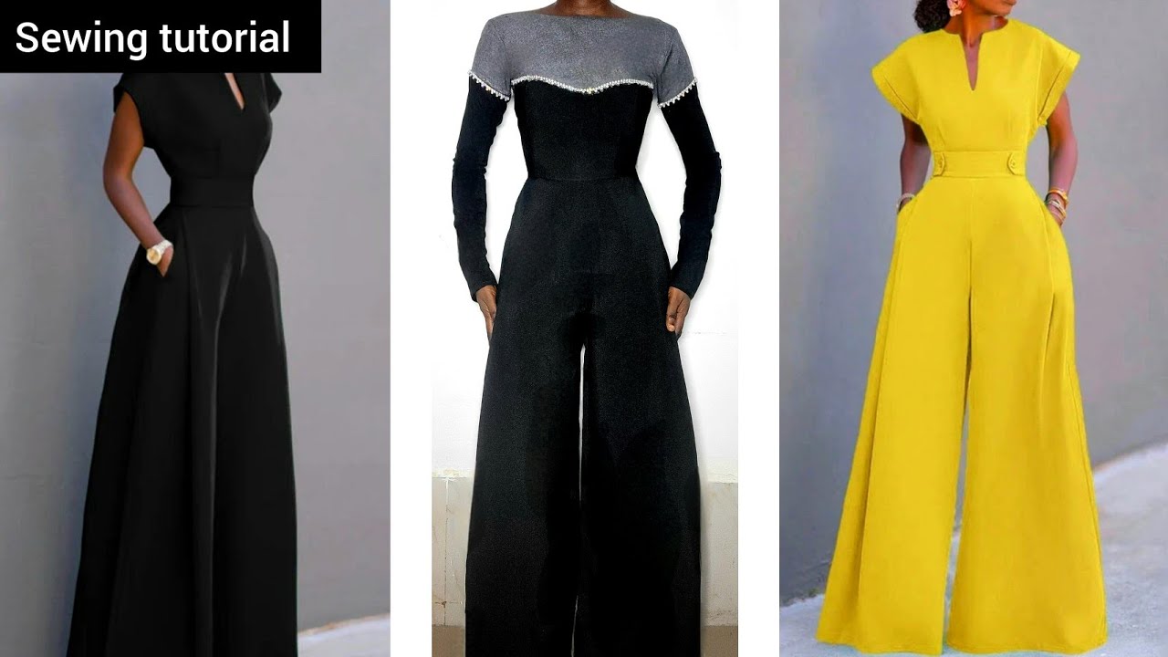 How To Cut And Sew A Perfect Jumpsuit | Wide leg palazzo
