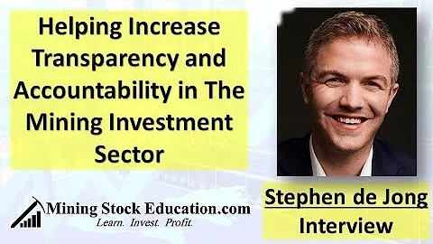 Steve de Jong | Helping Increase Transparency and ...