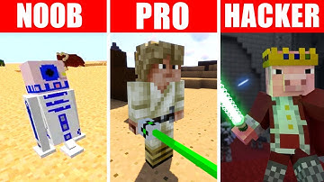Minecraft NOOB vs. PRO vs. HACKER : STAR WARS FIGHT CHALLENGE in Minecraft!