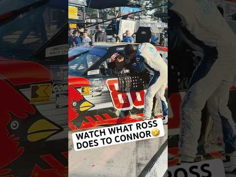 Ross is more excited than Connor 🤣 #nascar #connorzilisch #rosschastain #winners