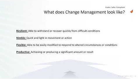 Change Management (2020 Salesforce webinar)