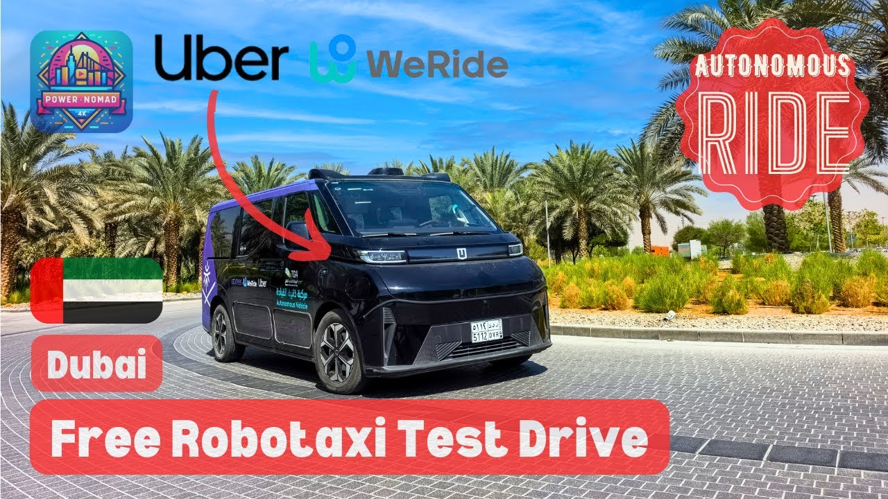Дубай 🇦🇪 | БЕЗ ВОДИТЕЛЯ?! | Бесплатный тест автономного такси Uber 🚘 | Январь 2026 | 4K