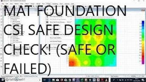 MAT Footing or Raft Foundation Design CHECK on CSI SAFE software.