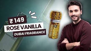 ROSE VANILLA ATTAR BY DUBAI FRAGRANCE REVIEW | MANCERA ROSES & VANILLE CLONE ? | #attar