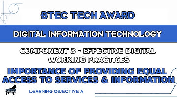 BTEC DIT - Learning Aim C2 Part 1 - Equal Access