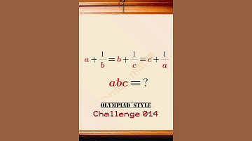 Olympiad maths—Challenge 014 #viralmath #olympiadmaths  #mathschallenge #mathsproblems