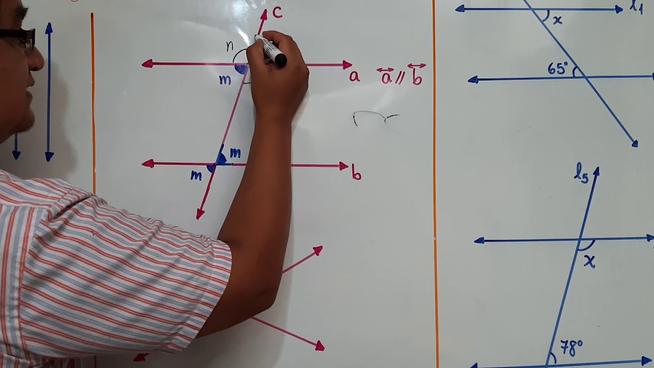 RECTAS PARALELAS Y RECTAS SECANTES 1RA PARTE - VÍDEO DE APOYO