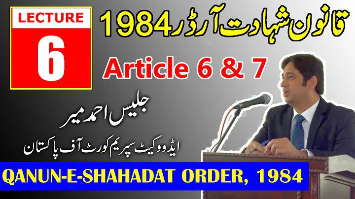 Evidence as to affairs of State | Official Communications | Articles 6 & 7 QSO 1984 | Lecture 6