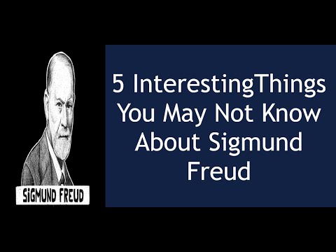 Video: Interessante Fakta Om Sigmund Freud