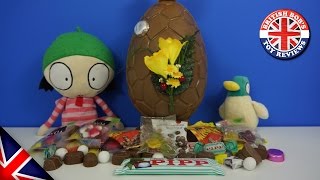 Sarah and Duck Soft Toys with a Huge Chocolate Easter Egg Surprise | British Bobs Toy Reviews