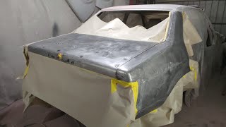 Spraying Epoxy Primer &amp; Applying Fiberglass Filler