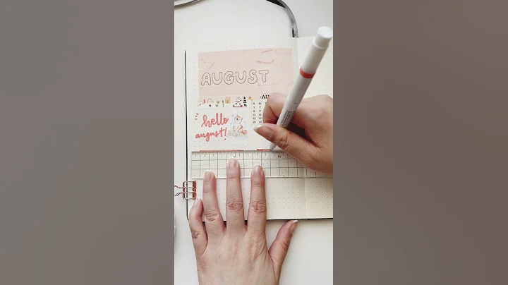 August - Plan with Me / Bullet Journal Setup 2021 ...