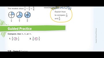 Grade 4 Chapter 8 Lesson 6 Compare and Order Fractions