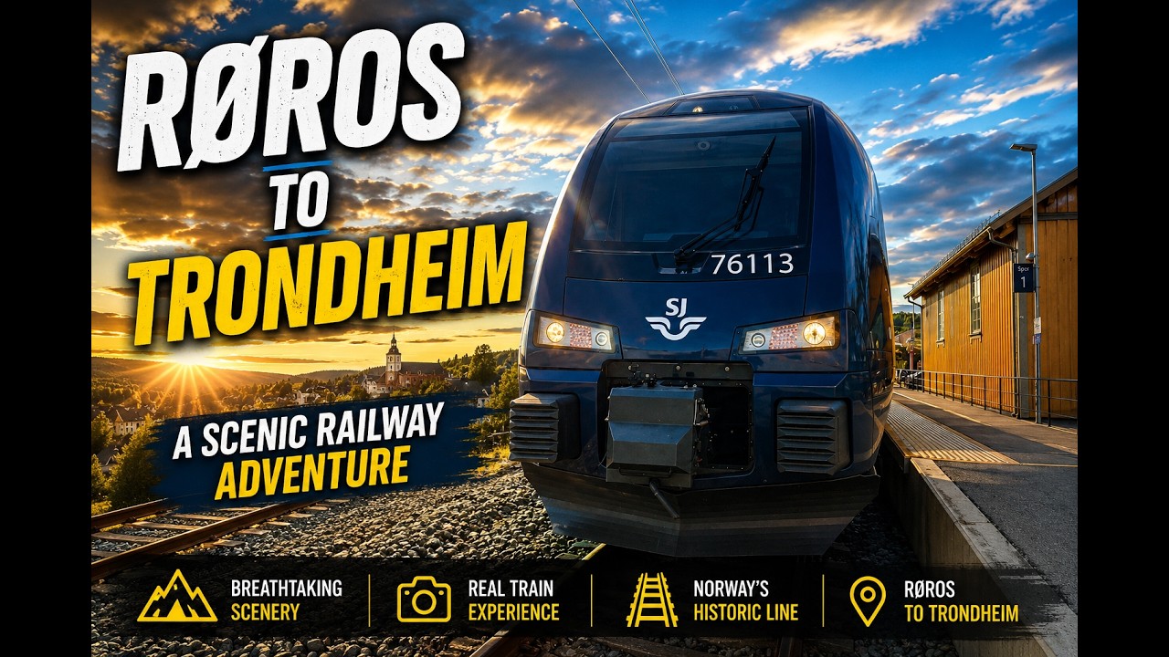 Røros – Trondheim | Train 411 | Type 76 Cab Ride Through Norway