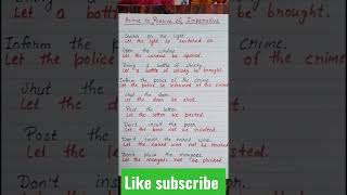#voicechange # passive voice of imperative sentences