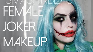 Sexy Female Joker Halloween Makeup Tutorial 14 Smashinbeauty