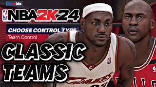 HOW TO UNLOCK CLASSIC TEAMS IN NBA2K24 PLAY NOW ONLINE