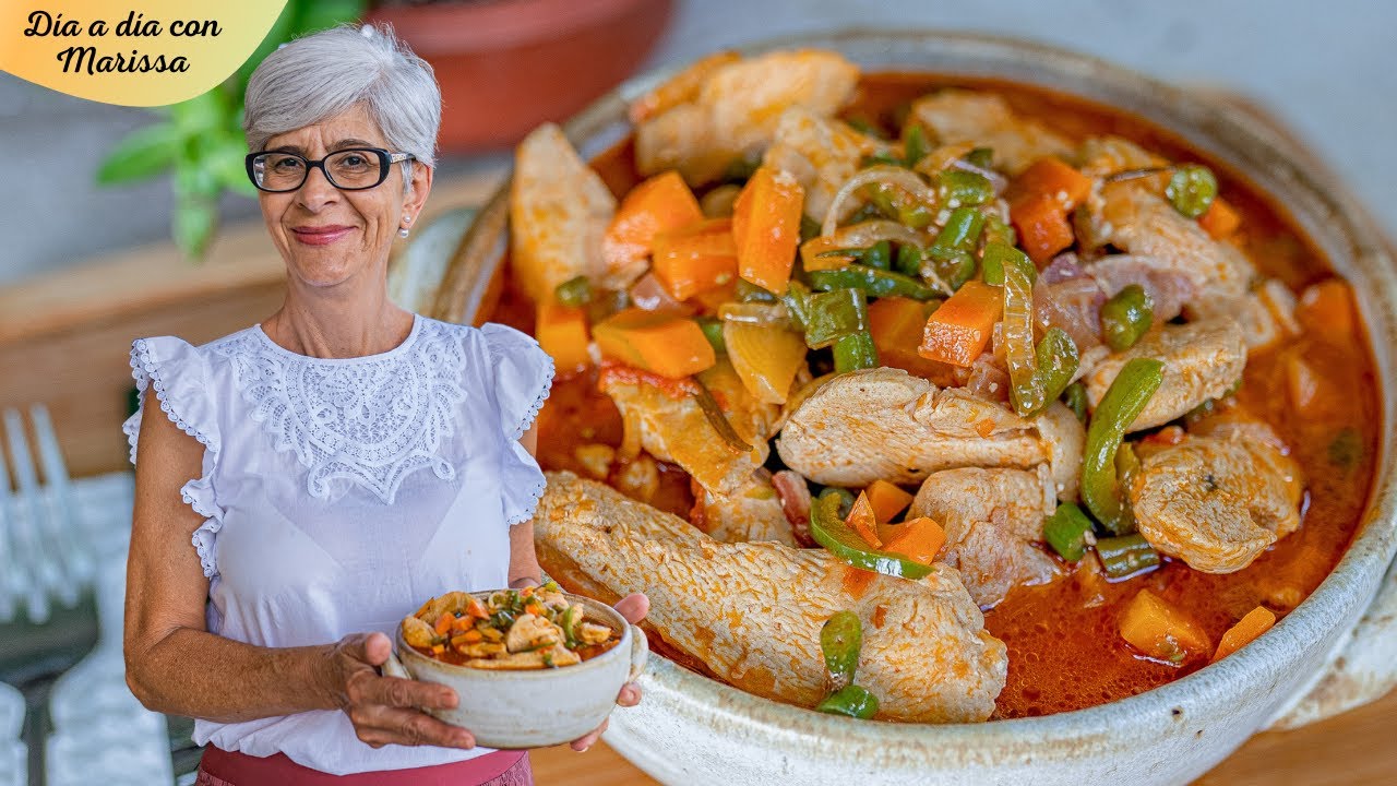 Pollo en Salsa con Vegetales