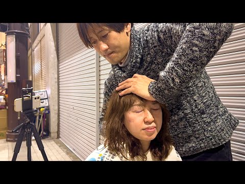 ASMR 肩と肩甲骨がガチガチだー！痛いだろうけど我慢して！しっかりマッサージするよ