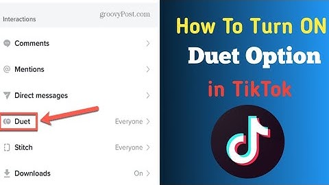 How To Enable Duet Option On TikTok | tiktok par duet option kaise on karen | how to duet on tiktok