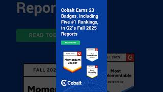 Cobalt Earns 23 Badges, Including Five #1 Rankings, in G2's Fall 2025 Reports