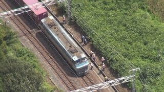 貨物列車の機関車から出火 東海道線が６時間以上不通