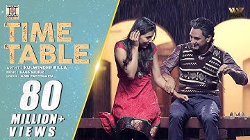 Time Table Official Video Song - Kulwinder Billa - Punjabi Popular Songs - Moviebox Record Label