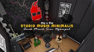 DESAIN STUDIO MUSIK 4x4 METER / HOME MUSIC STUDIO
