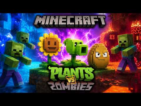 MÌNH SINH TỒN TRONG MINECRAFT PLANT VS ZOMBIE !!