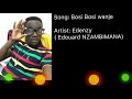 Bosi bosi wanje by edenzy  edouard nzambimana