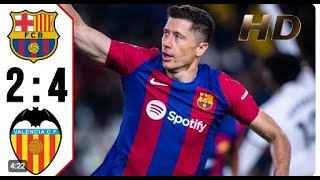 Barcelona vs Valencia 4-2- All Goals \& Highlights - 2024