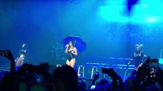 Fifth Harmony hugging each other during Squeeze (7/27 Tour Antwerp)