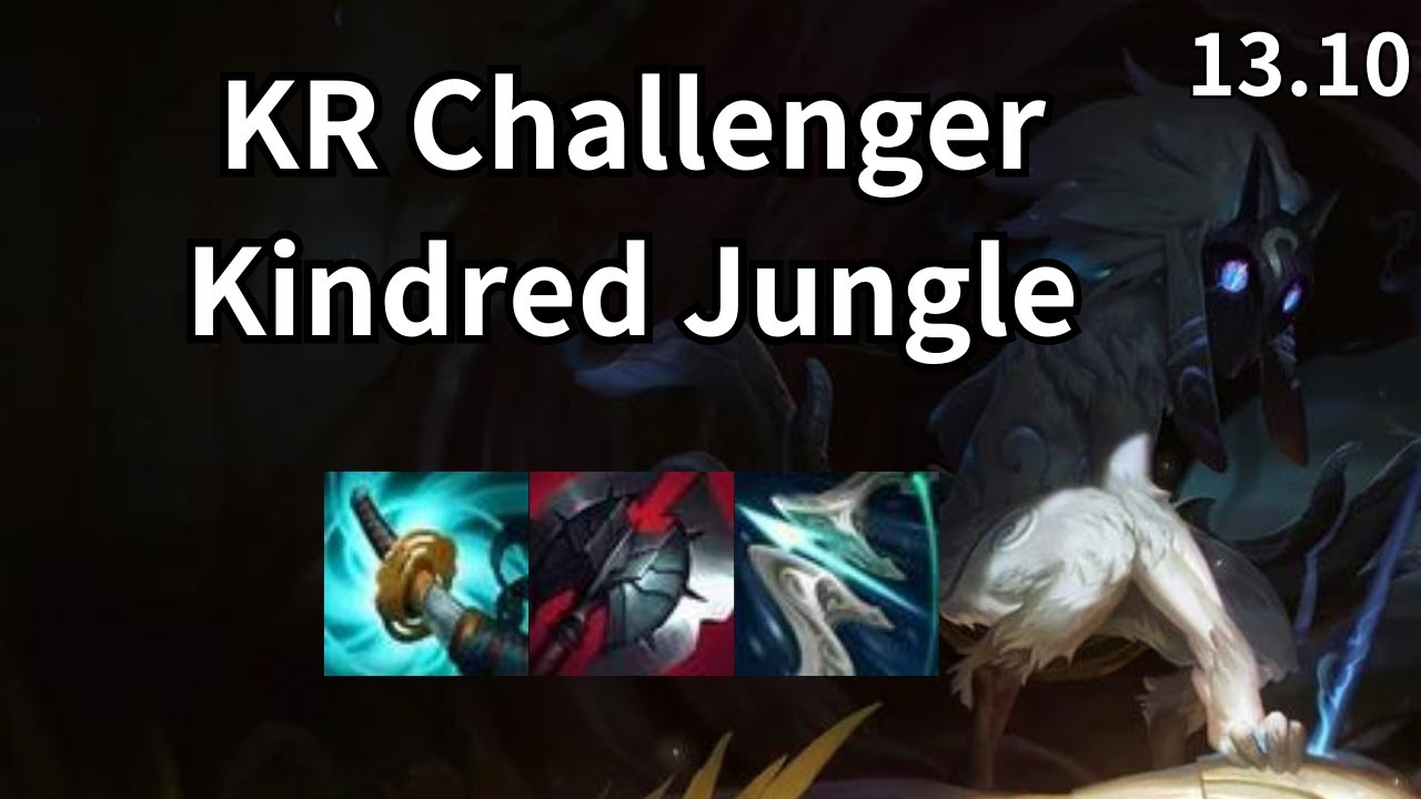 KR Challenger Kindred Jungle vs Gragas - KR Ranked Patch 13.10