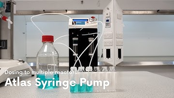 Dosing to multiple reactors with Atlas Syringe Pump