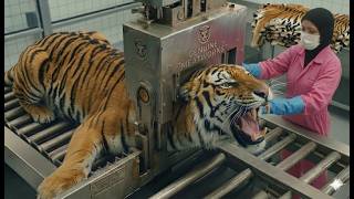 Inside a Siberian Tiger Leather Factory – That is How they SECRETLY Produce Premium Leather Items