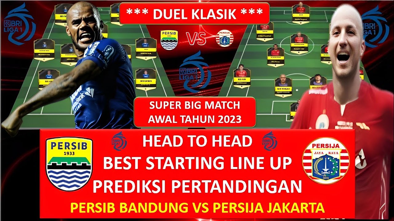 KABAR PERSIB UPDATE! HEAD TO HEAD PERSIB VS PERSIJA, PREDIKSI LINE UP