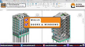 Revit 2024 Ultimate Project Guide: Wall Creation & Door/Window Placement in Revit | Class 8