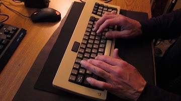 Typing sounds of Alps SKCM Salmon switches (in an Apple m0116 keyboard)