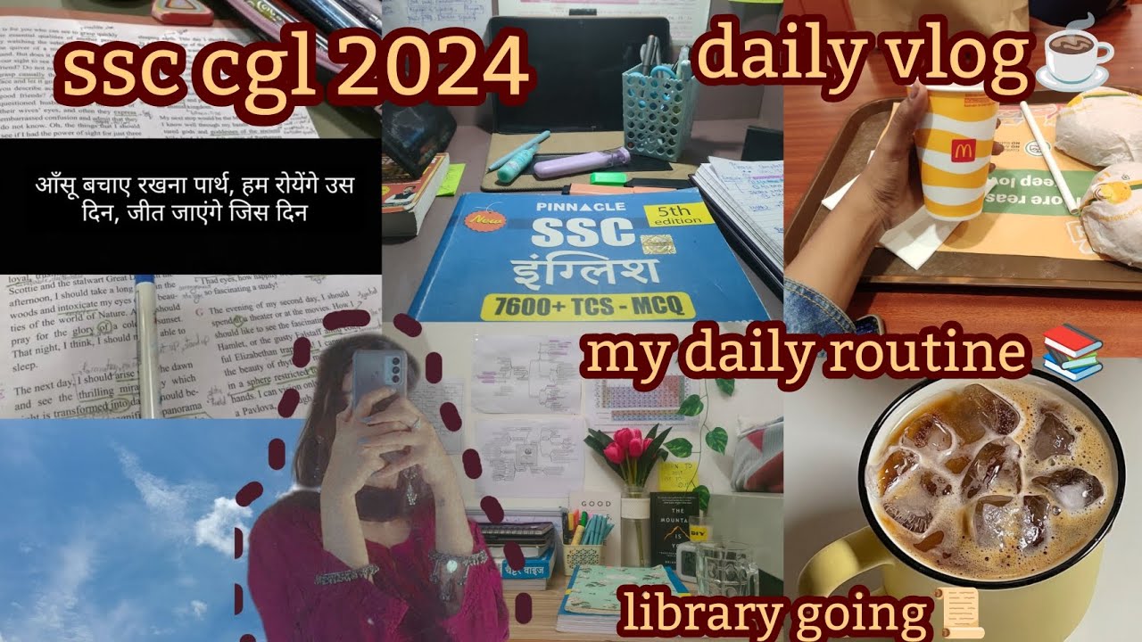SSC CGL STUDY VLOG l PRODUCTIVE DAY 💯🌷l MY DAILY TARGETS 🎯l SSC ...