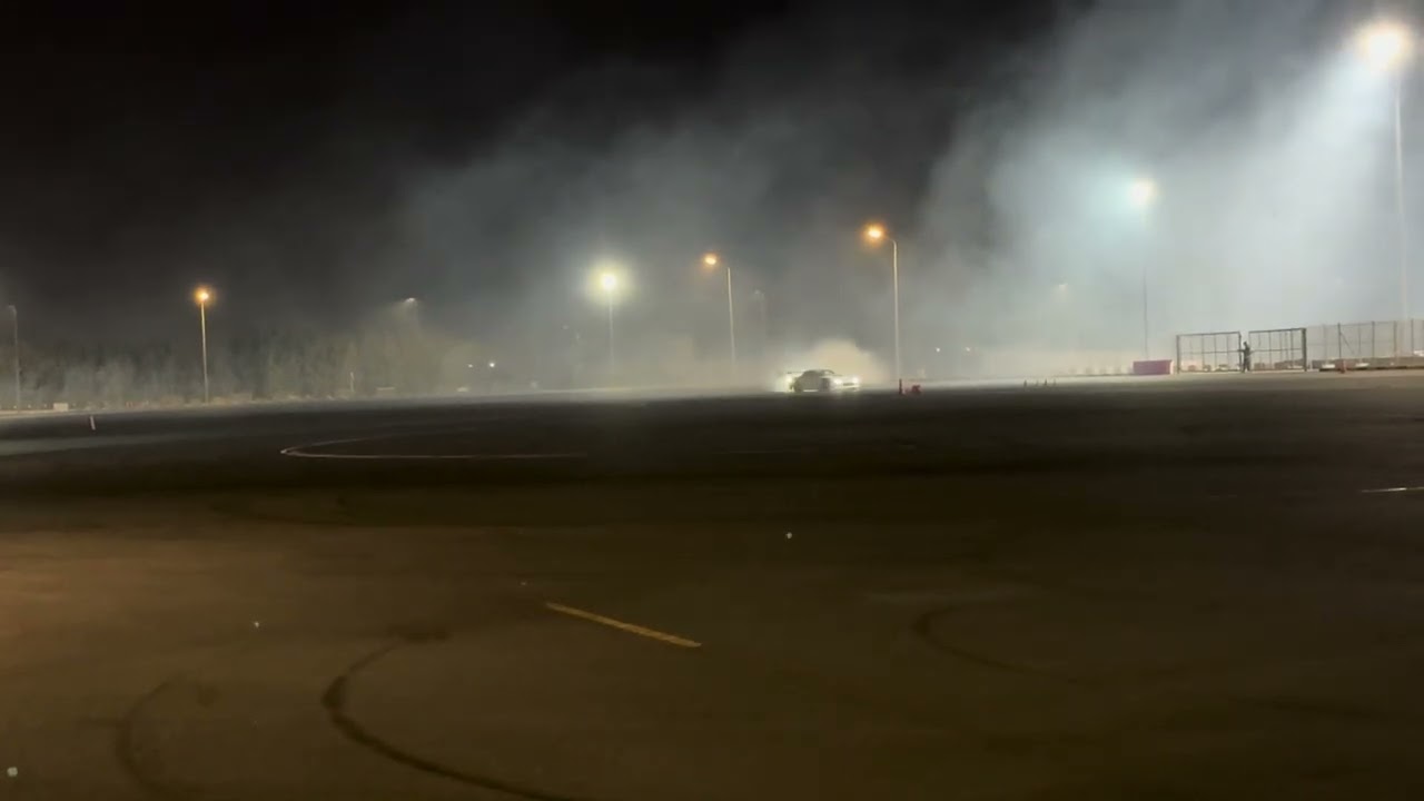 Drift of 2 cars at Kuwait Motor Town