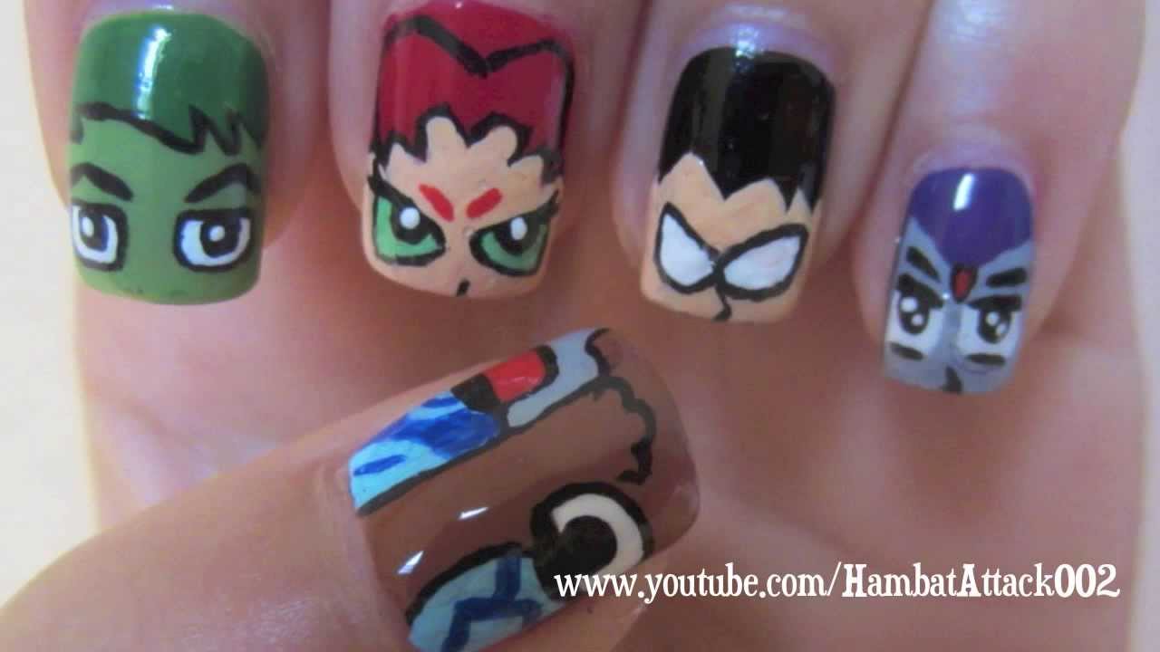 Teen Titans Inspired Nail Designs - wide 3