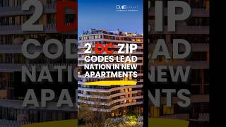 2 DC Zip Codes Are #1 & #2 in National New Apartment Builds #cre #shorts #realestate #dmv #dmvarea