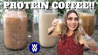 PROTEIN COFFEE ☕ 4 RECIPES!!  CASABREWS 5700GENSE HOME ESPRESSO MACHINE REVIEW  WEIGHT WATCHERS!!