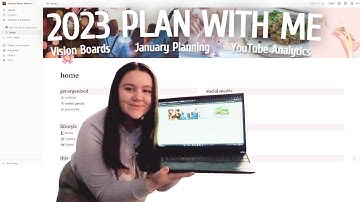 plan with me for 2023 | goal setting, creating a vision board and january planning
