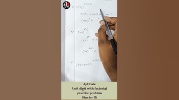 Aptitude Tricks for competitive exams|Number Systems|Unit digits with factorials- Shorts-16