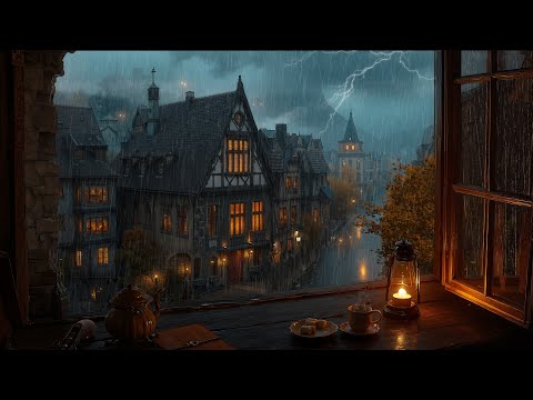 Autumn Thunderstorm In Victorian London Rain On Window For Deep Sleep Autumn Thunderstorm In Victorian London Rain On Window For Deep Sleep