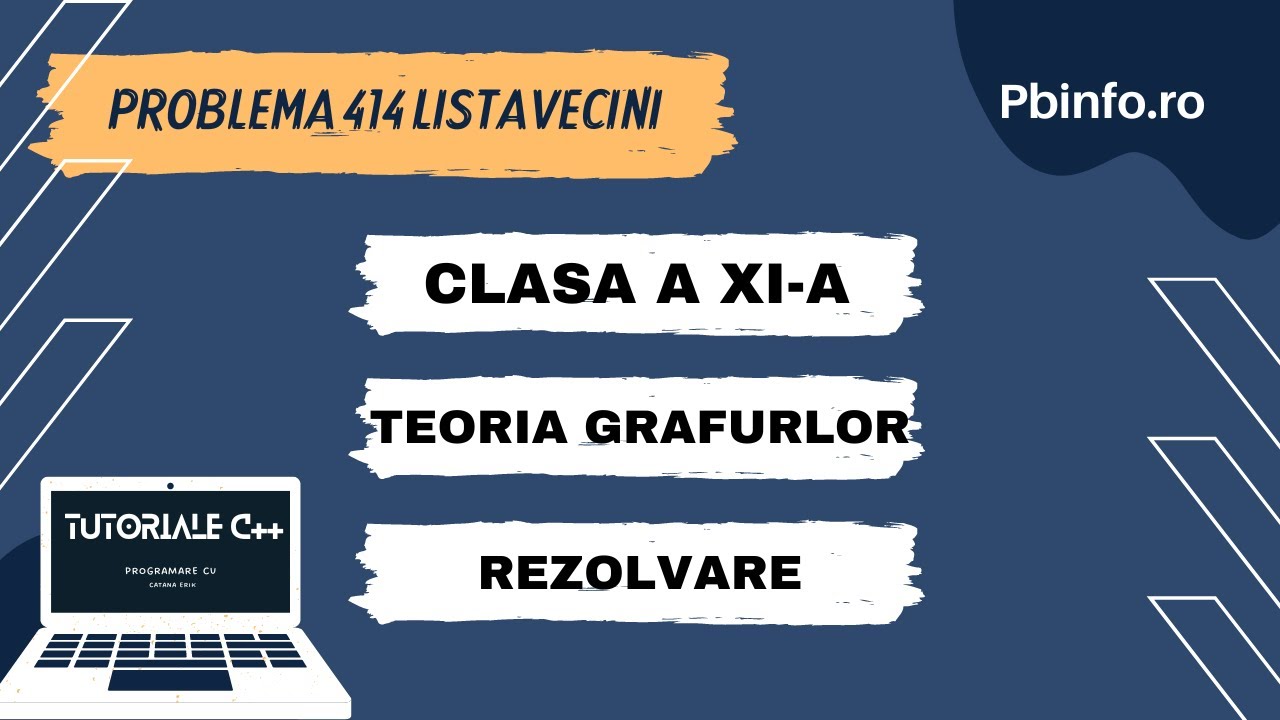 REZOLVARE Pbinfo || Problema 414 ListaVecini [C++] - YouTube