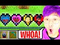 MINECRAFT, But With CUSTOM CHARACTER HEARTS! (HUGGY WUGGY, SQUID GAME, MR. HOPPS!)